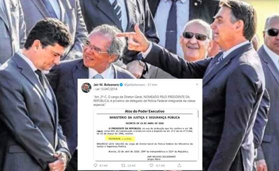 Bolsonaro manda Indireta para Sergio Moro