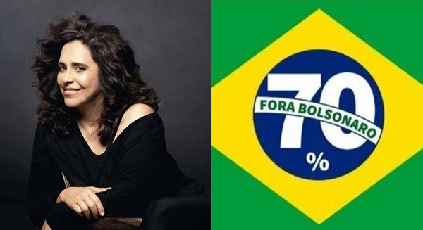Gal Costa se une aos 70% e diz: “Fora Bolsonaro”
