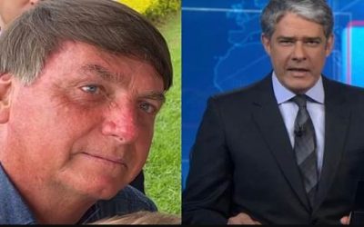 William Bonner zomba da cara de Bolsonaro no Jornal Nacional