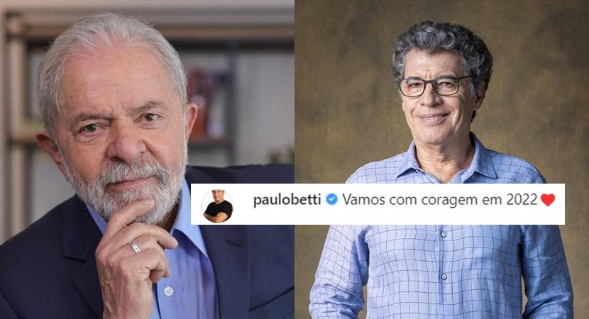 Ator Paulo Betti declara voto em Lula: “Vamos com coragem em 2022”