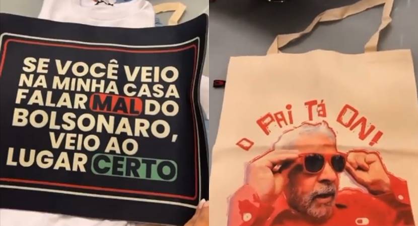 Dra Deolane Bezerra mostra recebidos com camisetas do Lula e tapete contra Bolsonaro