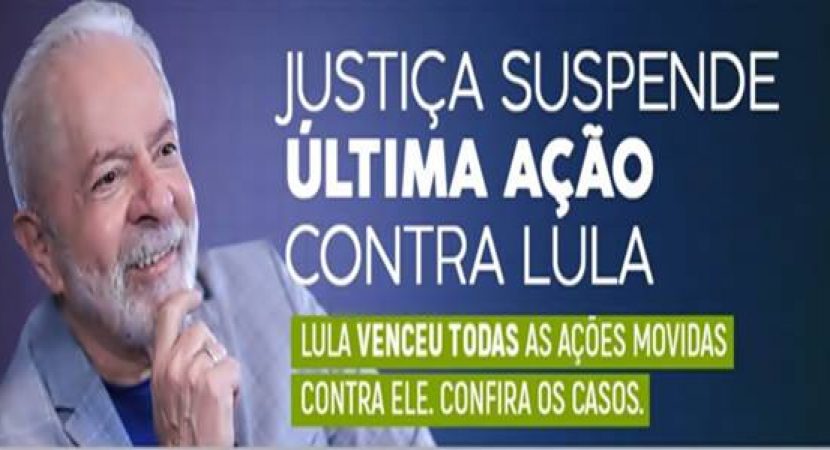 Lula ganhou absolutamente todos os processos