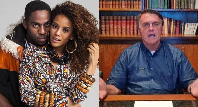 Lázaro Ramos e Tais Araújo detonam Bolsonaro: “Governo Bolsonaro são 4 anos de inferno, pesadelo e desespero”