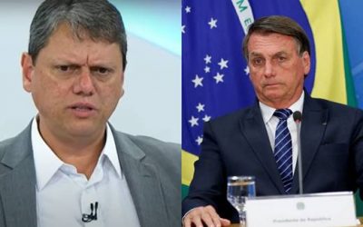 Tarcísio Freitas diz que coloca a cara no fogo por Bolsonaro