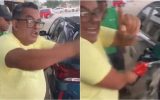 Bolsonarista faz escândalo em posto e da banho de gasolina em seu carro aos berros