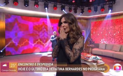 Fatima Bernardes se despede do programa Encontro em seu ultimo programa