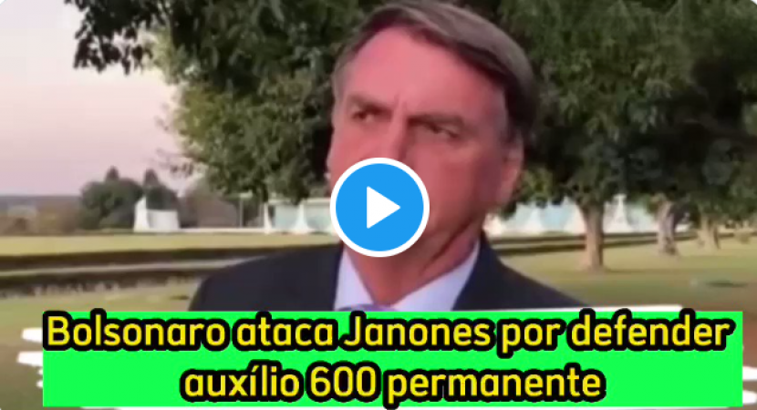 Bolsonaro ataca Janones por defender auxilio permanente de R$600