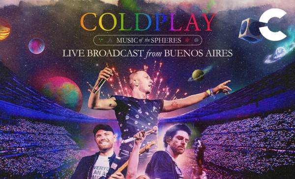 Show do Coldplay será transmitido ao vivo na Cinépolis