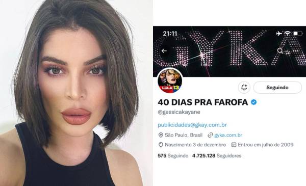 Uma das maiores influenciadoras do Brasil, Gkay troca foto de perfil em apoio a Lula