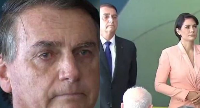 Bolsonaro chora durante cerimônia de cumprimentos aos oficiais das Forças Armadas