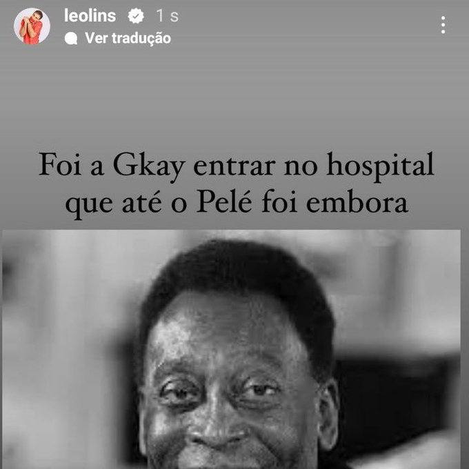 Leo Lins faz piada com morte de Pelé