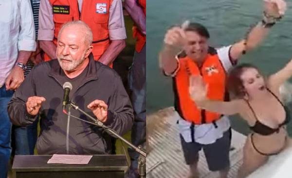 Políticos e Internet mostram a diferença entre Lula e Bolsonaro diante de tragédias causadas pelas chuvas