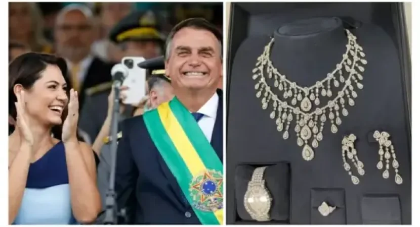 Bolsonaro tentou fazer contrabando com joias de R$ 16 milhões para Michelle