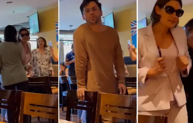 Descontrolada Michelle Bolsonaro tenta agredir mulher